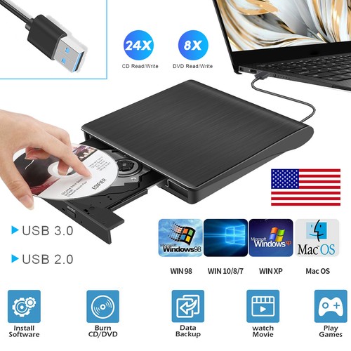 Usb external dvd drive - external, cd/dvd