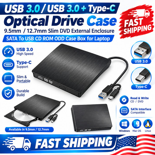 Slim external dvd - drive, usb